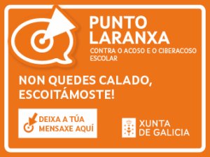 Punto laranxa . Conta o acaoso e o ciberacoso escolar
